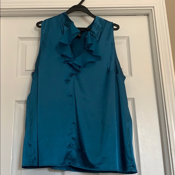 Satin sleeveless blouse - Picture 1 of 2